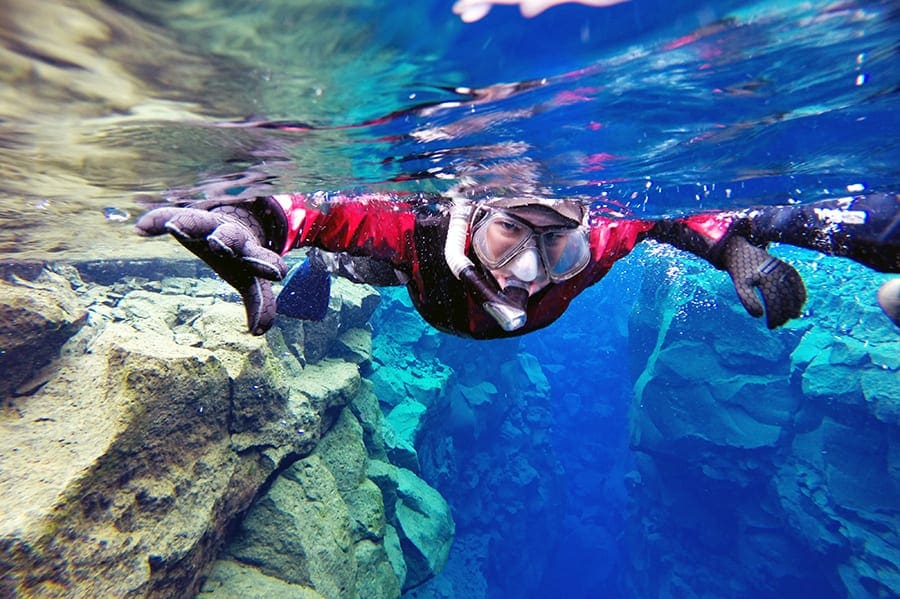 Drysuit Snorkeling in Silfra | Free photos