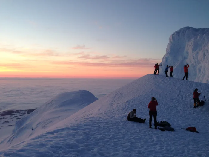 Snæfellsjökull Summit Hike during Solar Eclipse