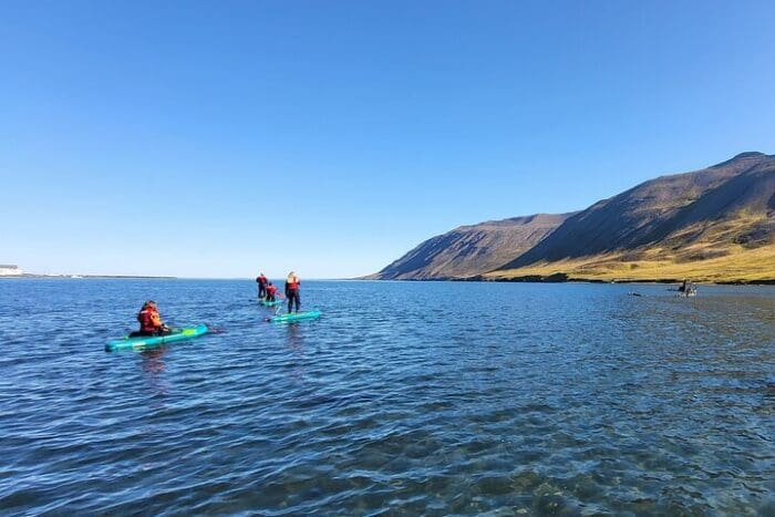 Guided SUP tour in Siglufjörður / Siglufjordur.