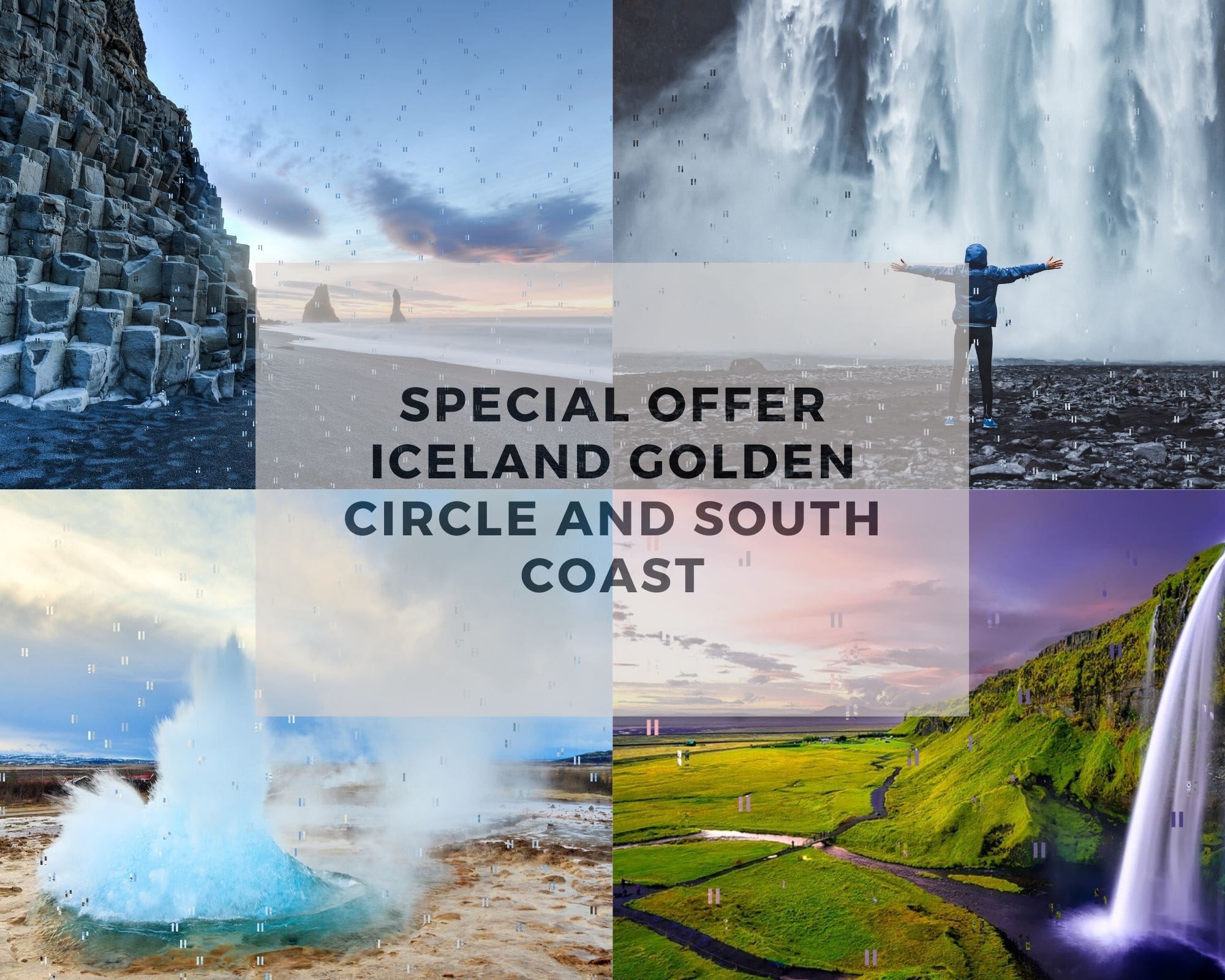 2-Days: Golden Circle + South Coast + Northern Lights