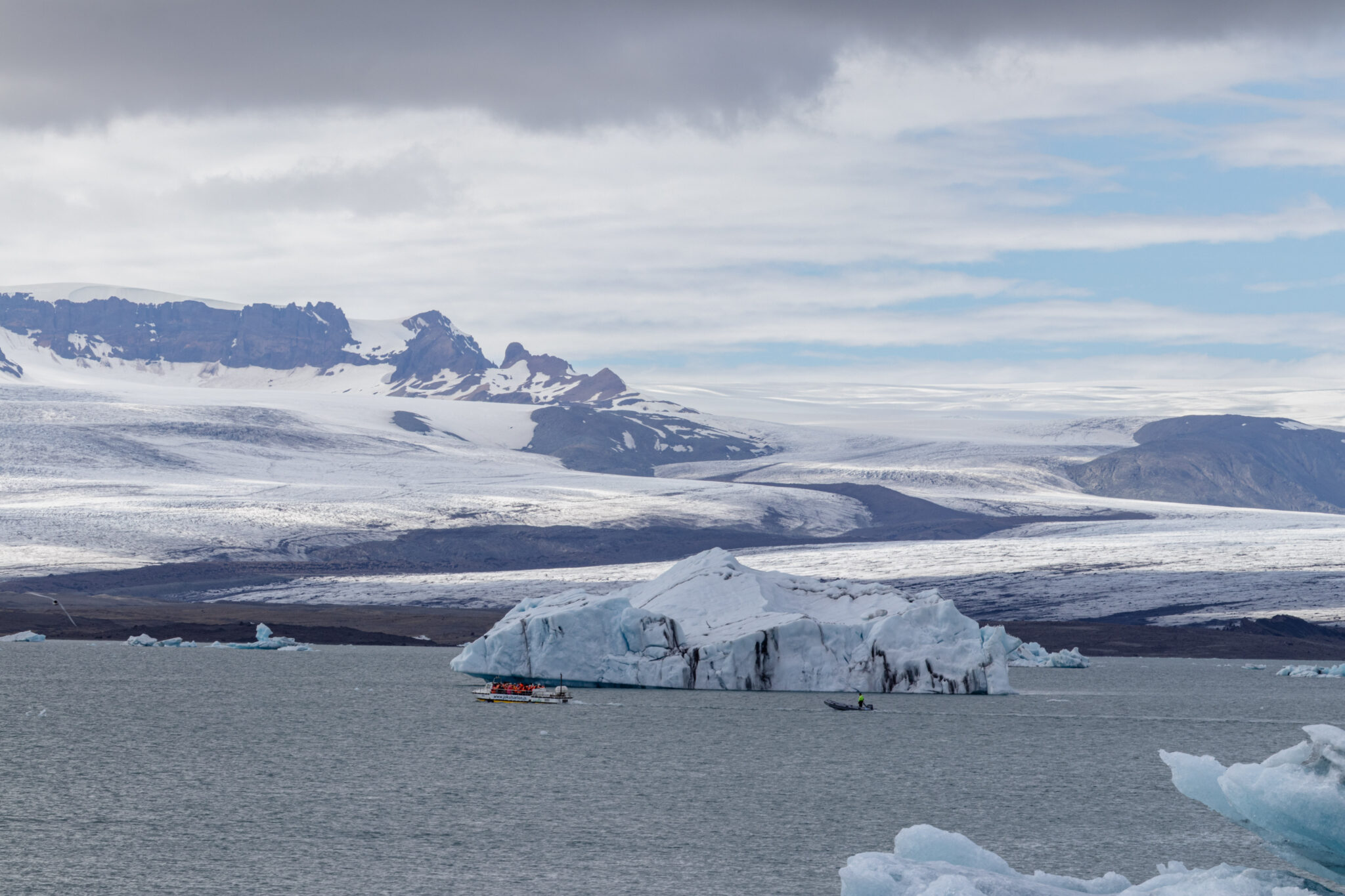 Visite de la lagune glaciaire et du bateau de Jökulsárlón
