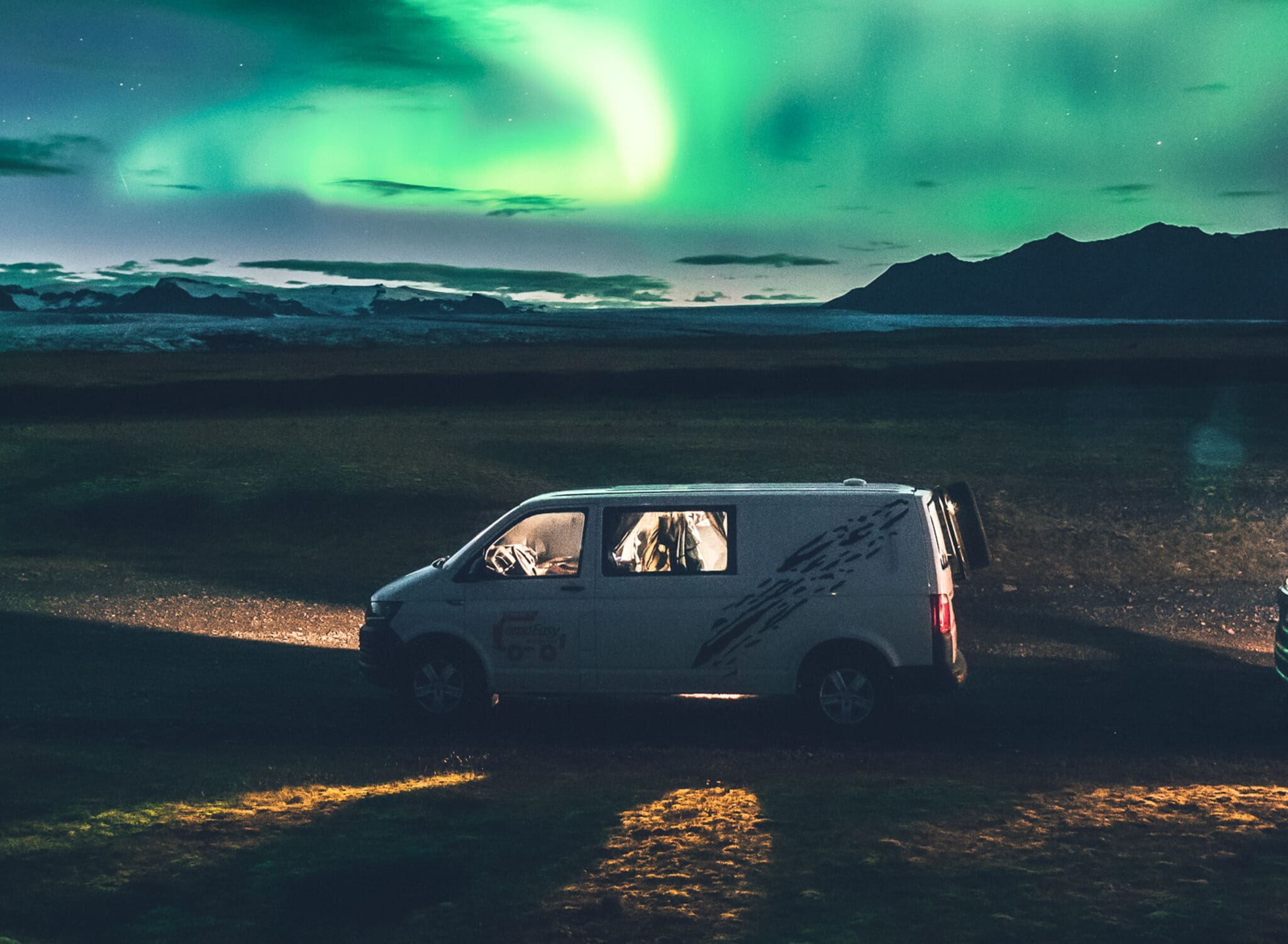 Self-Drive Tour – Northern Lights Adventure- Iceland South & West in 7 days – 4×4 Campervan
