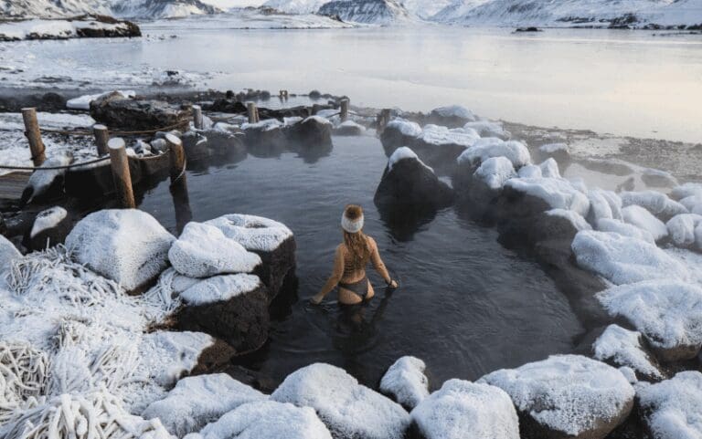 Randonnée privée en cascade de Glymur et bains naturels de Hvammsvík
