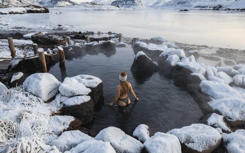 Randonnée privée en cascade de Glymur et bains naturels de Hvammsvík