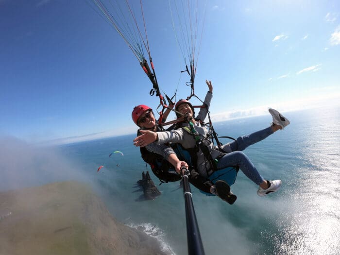 Paragliding tandem flight