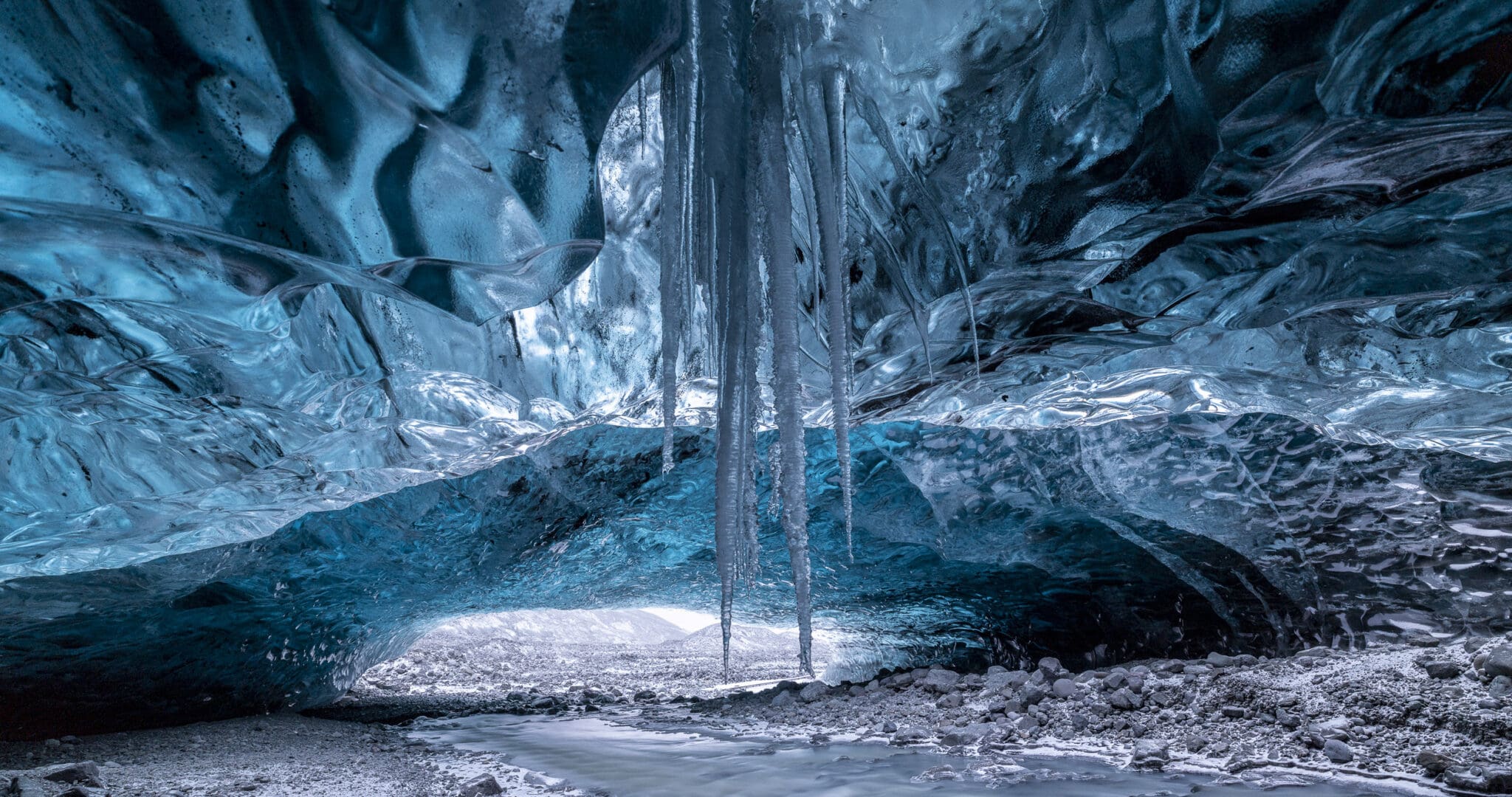 Blue Ice Cave Adventure