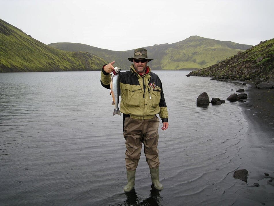 Angling in the Lake Langisjór