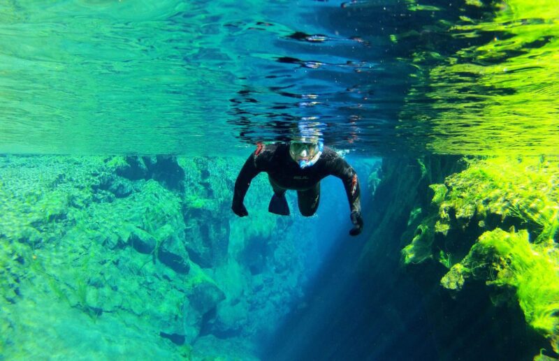 PRIVADO: Silfra Snorkeling ñan con fotos submarinas / Encuentro en el Lugar