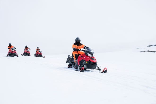 Glacier Snowmobiling from Geysir Area