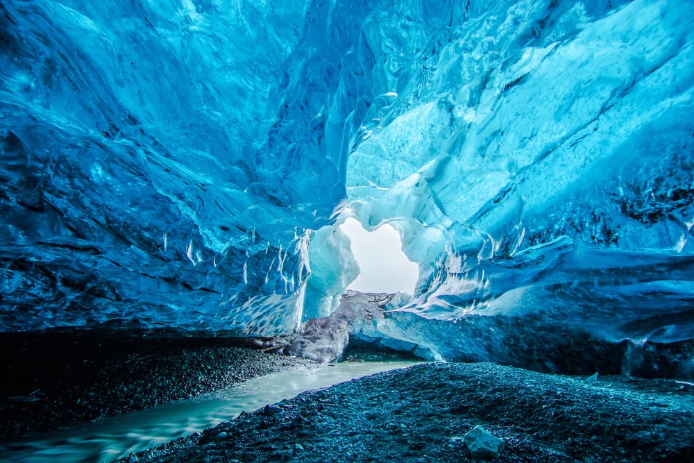 Private South Coast, Crystal Blue ice Cave & Glacier Lagoon