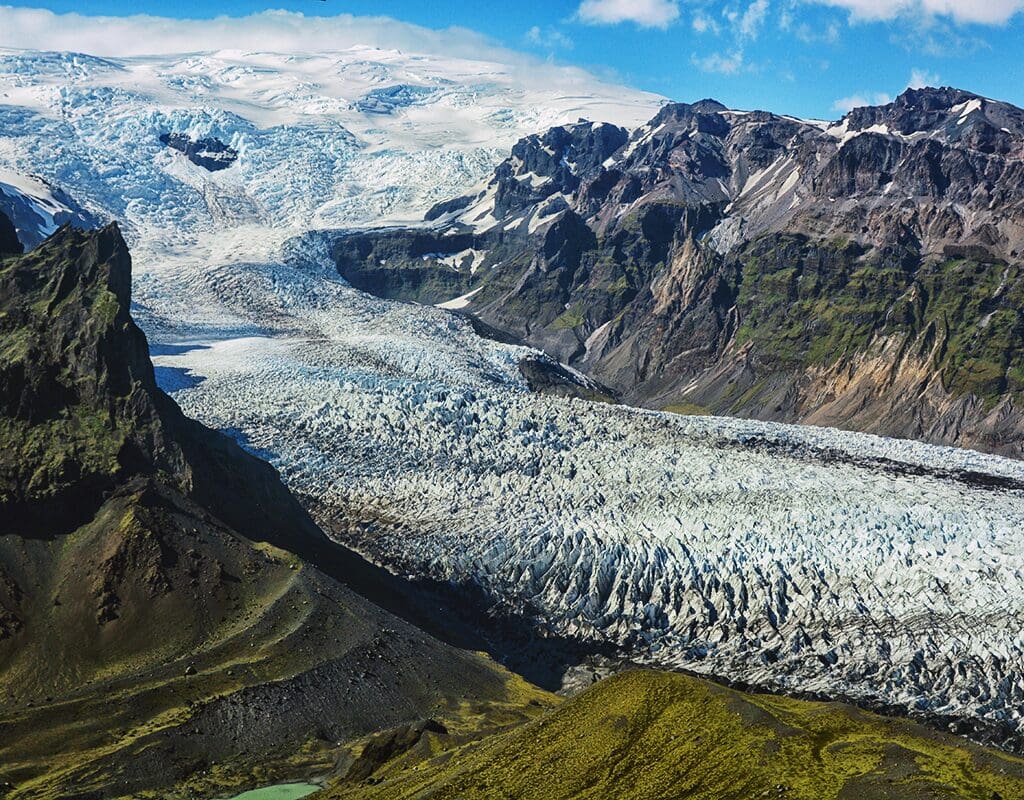 Glacier Edge Airplane Tour  from Skaftafell – Icefalls & Calving Fronts