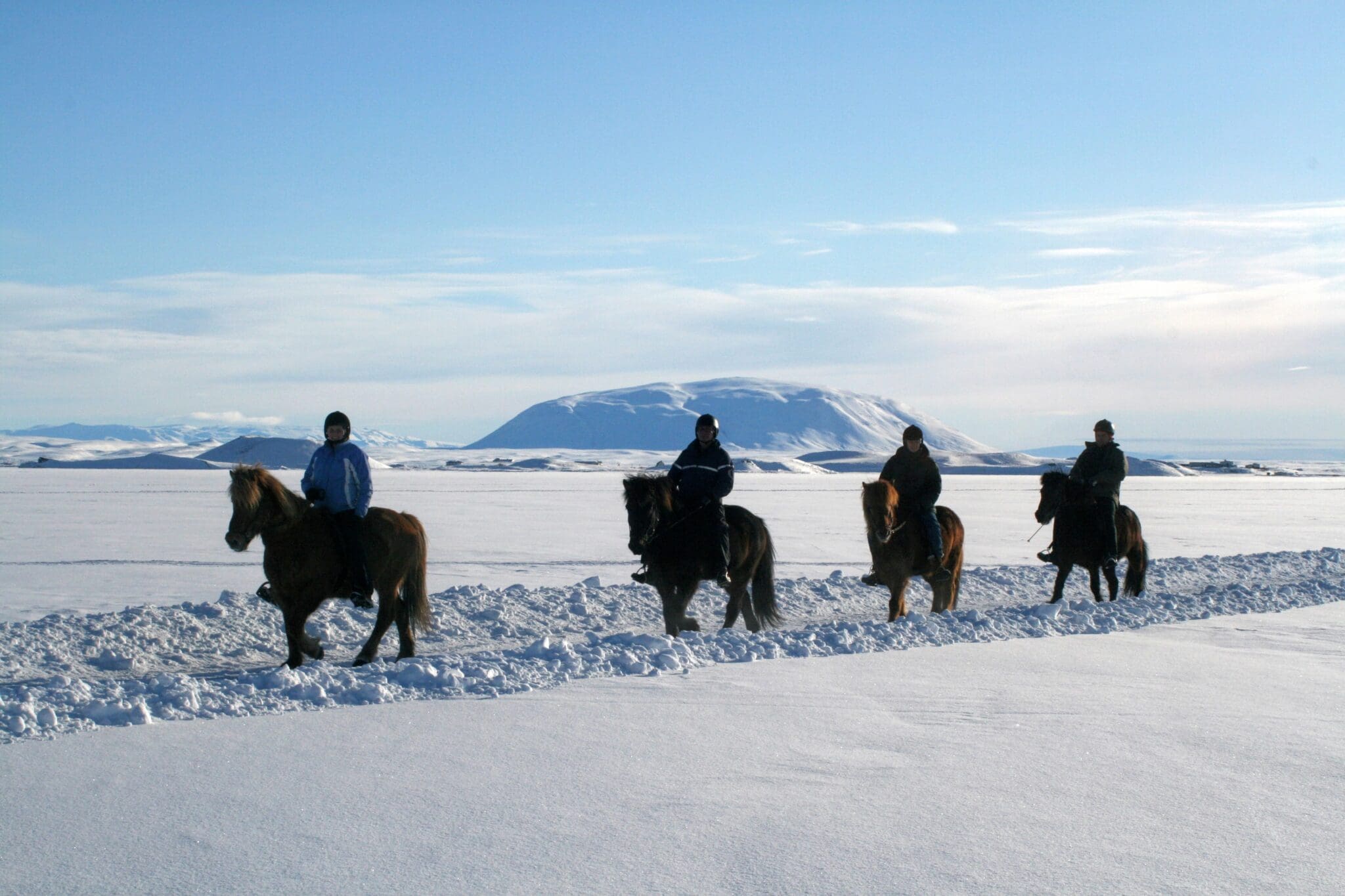 Riding on ice – Lake Myvatn