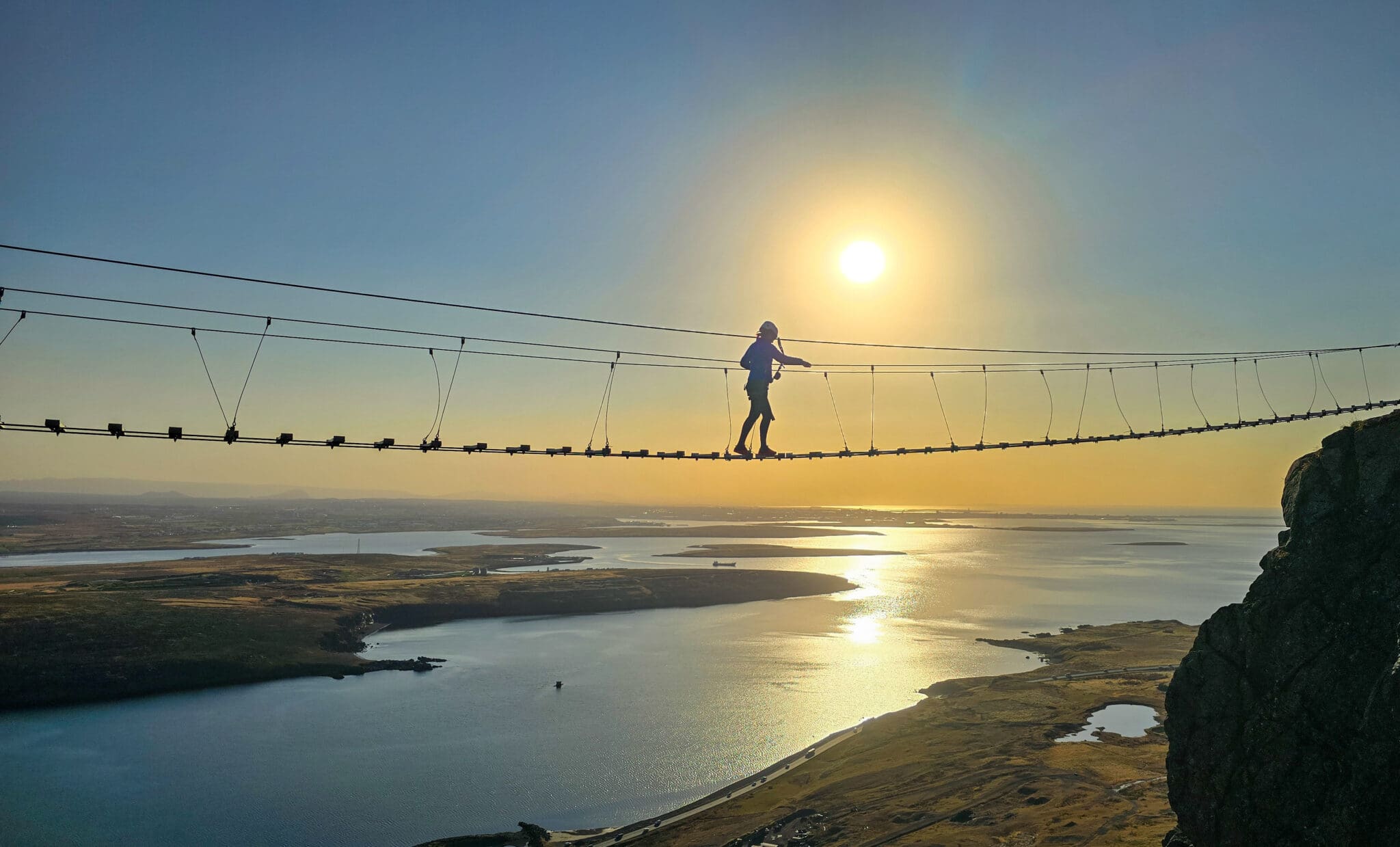 Fálkaklettur Via Ferrata close to Reykjavik