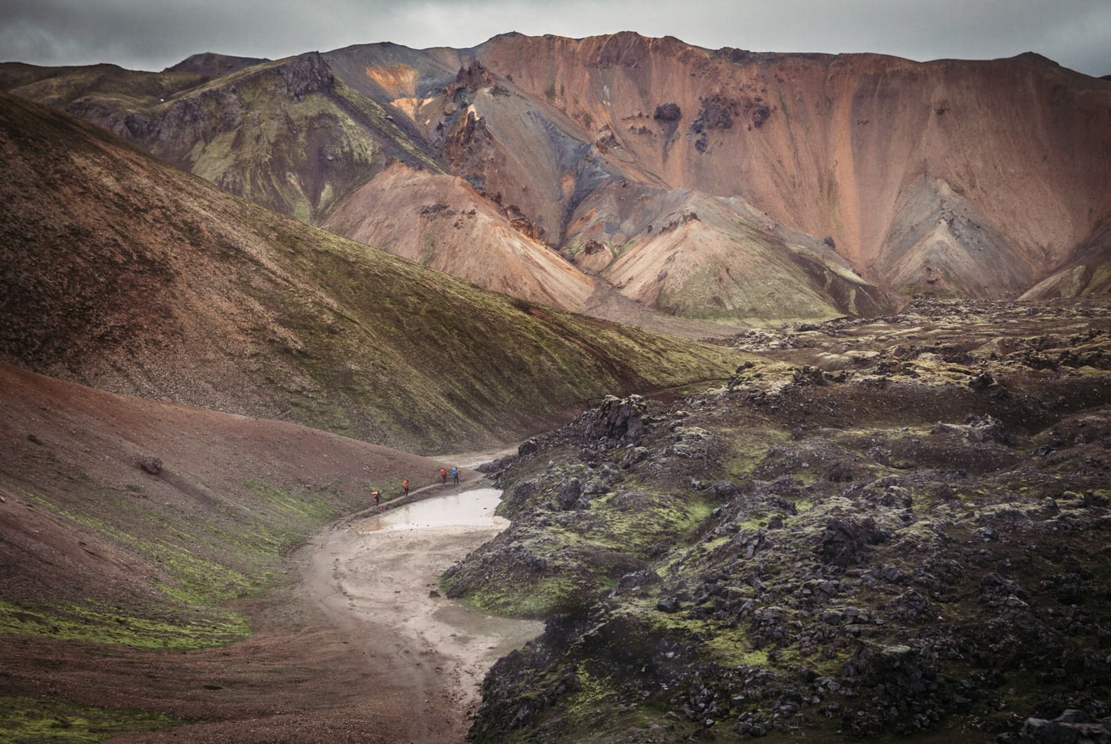 Bus transfer from Landmannalaugar to Hella / Reykjavik