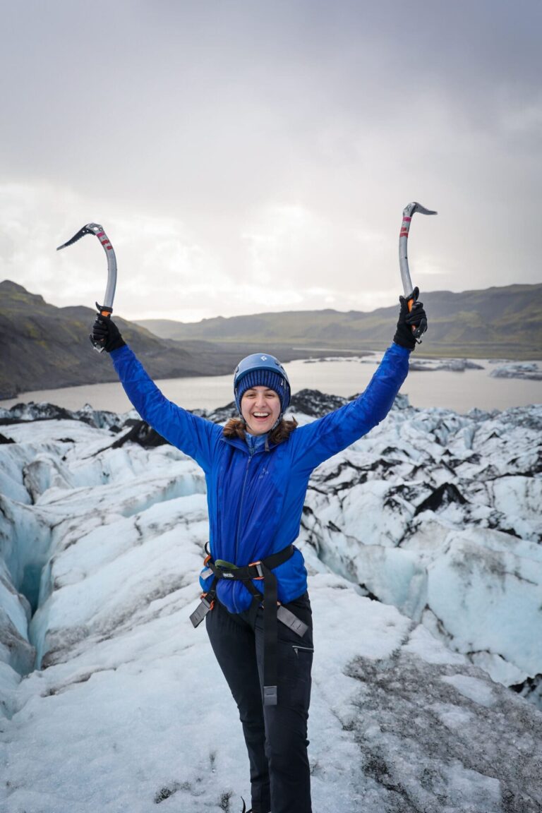 Ice Climbing on Sólheimajökull Glacier