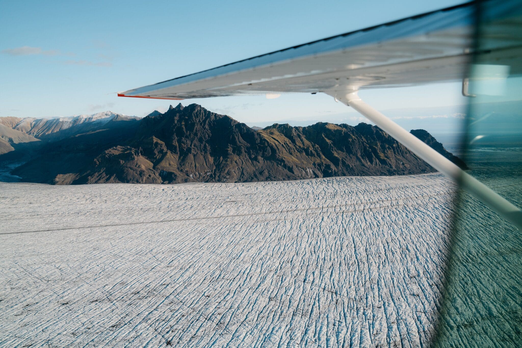 60 minute photo flight – Riverbeds & Glaciers