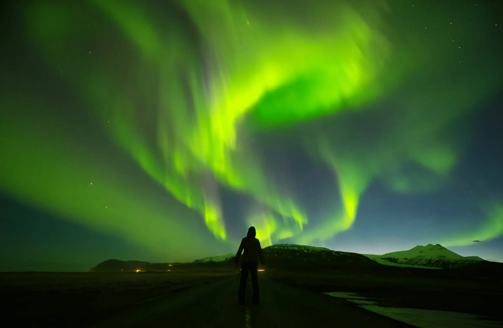 Reykjavík: Tour en grupos pequeños de Northern Lights realizado por Sprinter con fotos y cacao