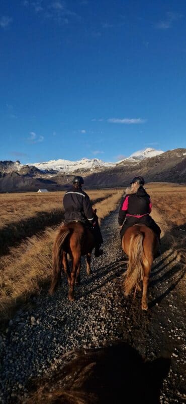 Lava field track & to the beach – horseback riding tour on Snæfellsnes